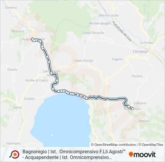 COTRAL Bus Line Map