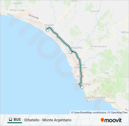 BUS Line Map