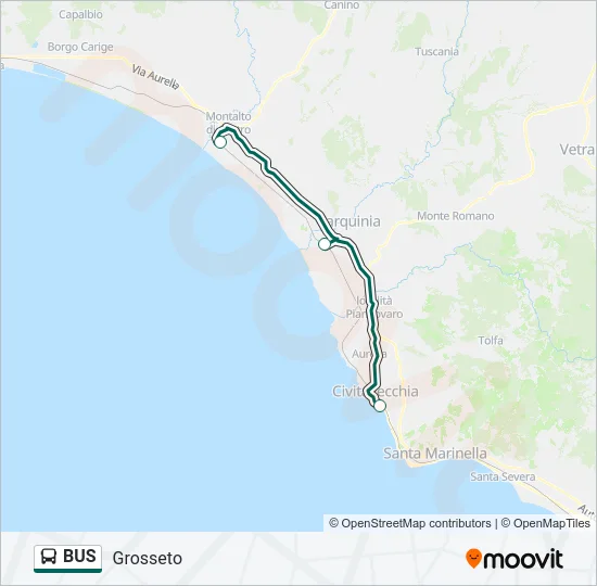 BUS Line Map