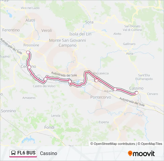FL6 BUS Bus Line Map