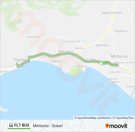FL7 BUS Bus Line Map