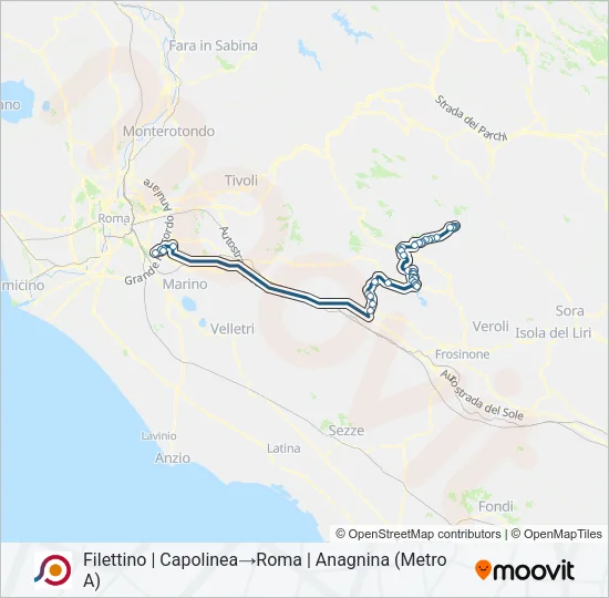 COTRAL Bus Line Map