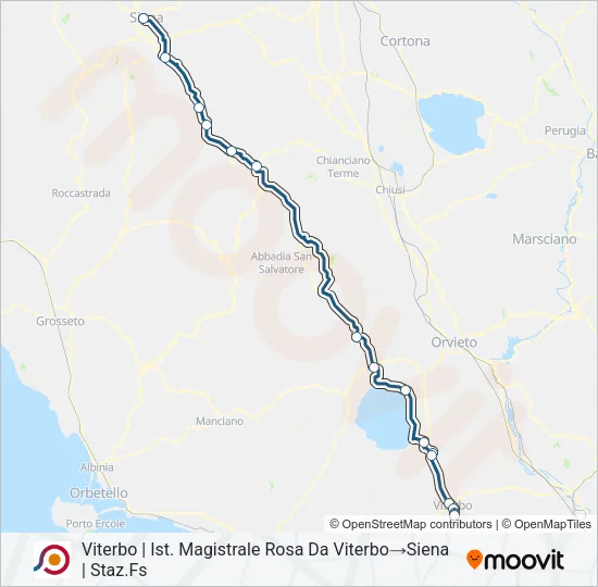 COTRAL Bus Line Map