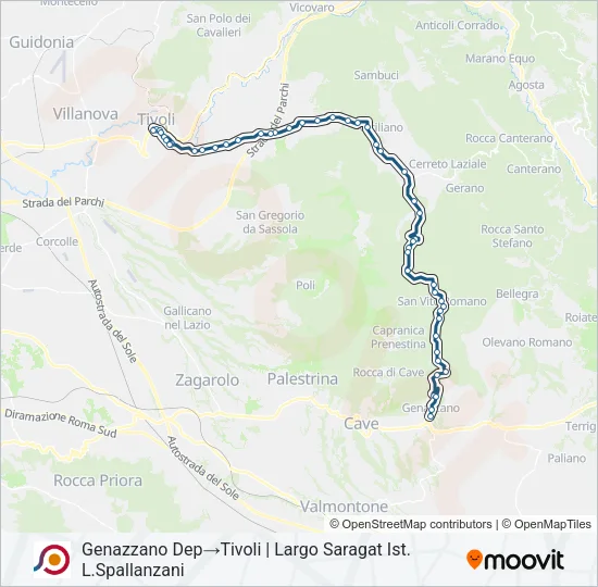 COTRAL Bus Line Map