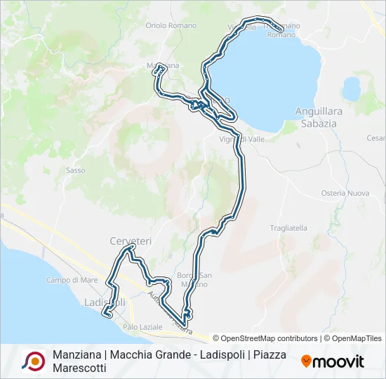COTRAL Bus Line Map