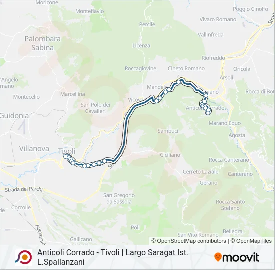 COTRAL Bus Line Map