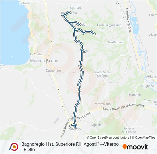COTRAL Bus Line Map