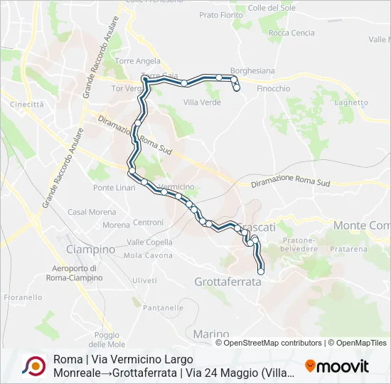 COTRAL Bus Line Map
