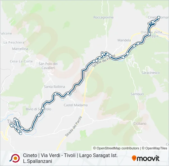 COTRAL Bus Line Map