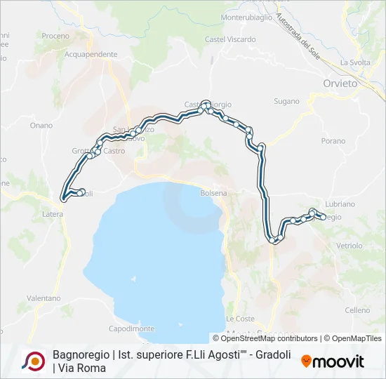 COTRAL Bus Line Map