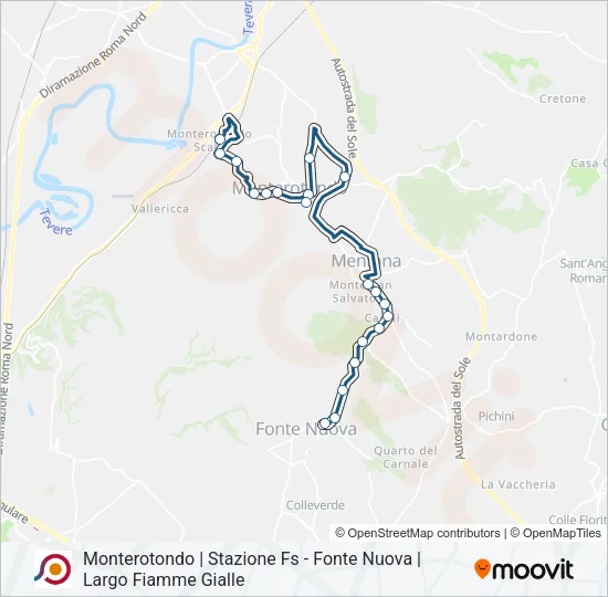COTRAL Bus Line Map
