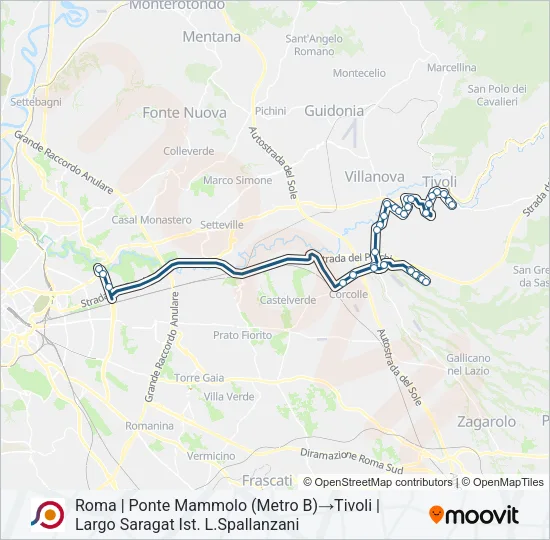 COTRAL Bus Line Map