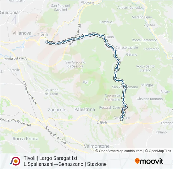 COTRAL Bus Line Map