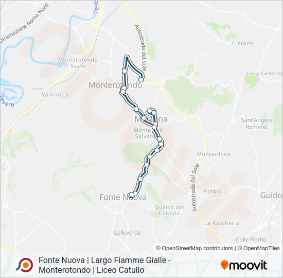 COTRAL Bus Line Map