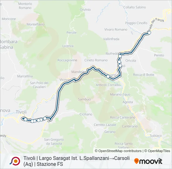 COTRAL Bus Line Map
