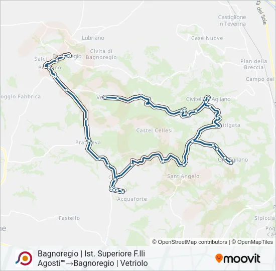 COTRAL Bus Line Map
