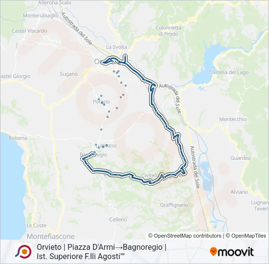 COTRAL Bus Line Map