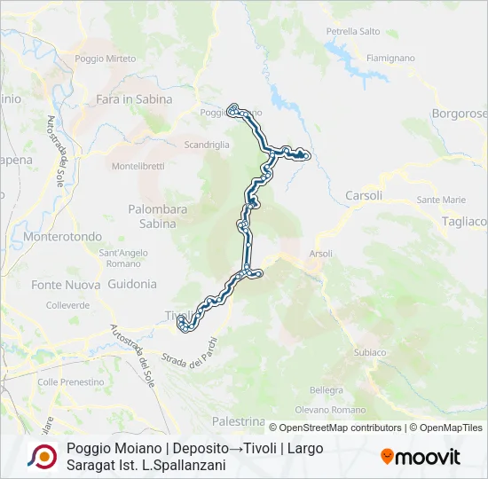 COTRAL Bus Line Map