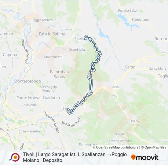 COTRAL Bus Line Map