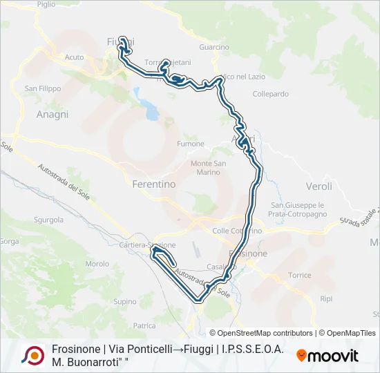 COTRAL Bus Line Map