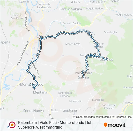 COTRAL Bus Line Map