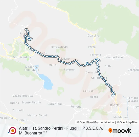 COTRAL Bus Line Map
