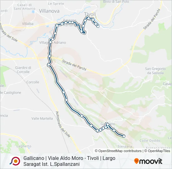 COTRAL Bus Line Map