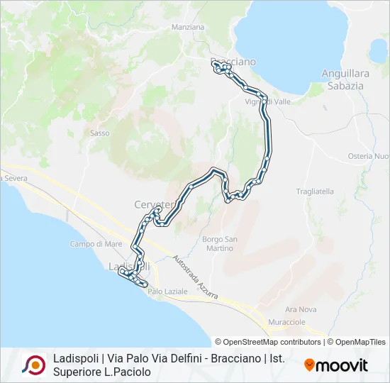 COTRAL Bus Line Map