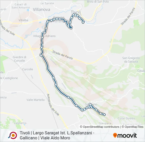 COTRAL Bus Line Map