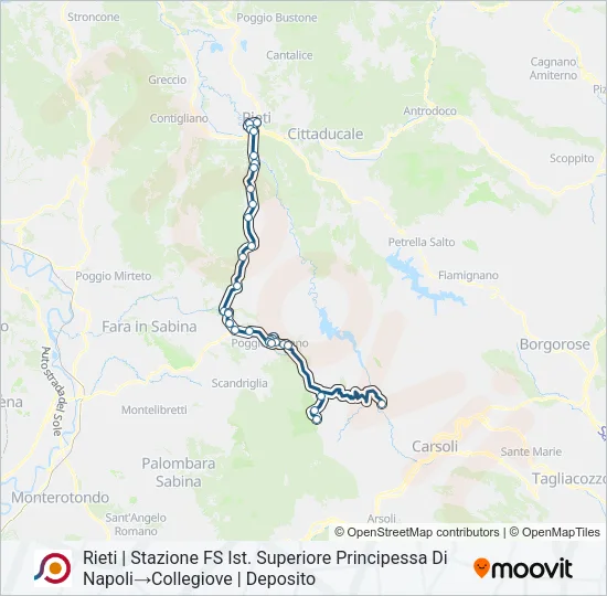 COTRAL Bus Line Map