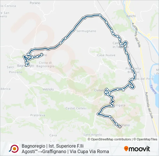 COTRAL Bus Line Map