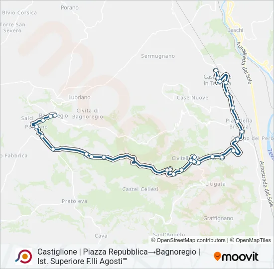 COTRAL Bus Line Map