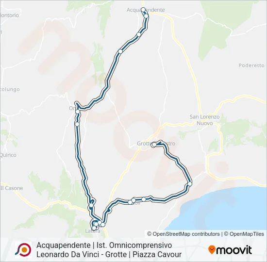 COTRAL Bus Line Map
