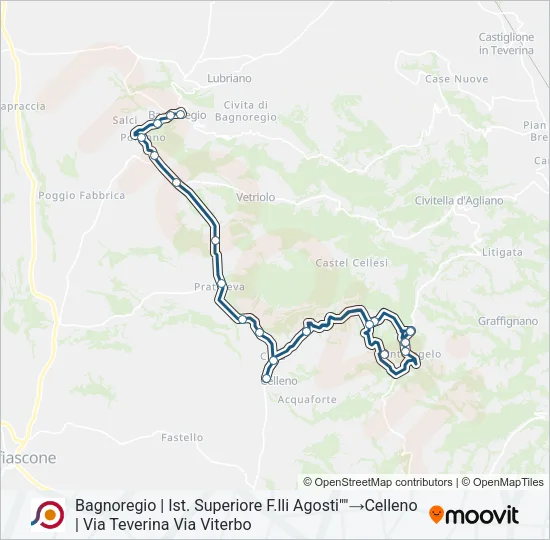 COTRAL Bus Line Map
