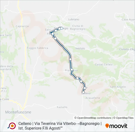 COTRAL Bus Line Map