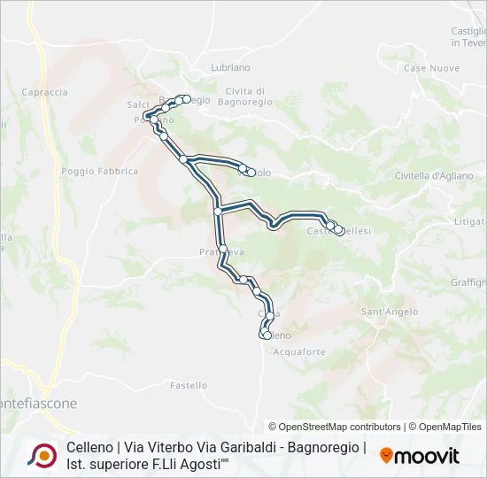 COTRAL Bus Line Map