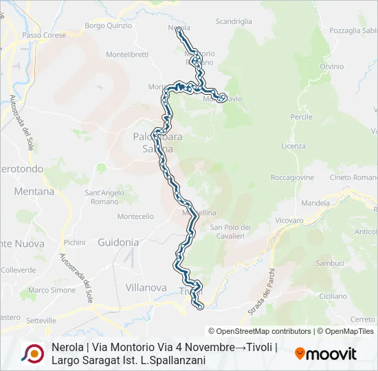 COTRAL Bus Line Map