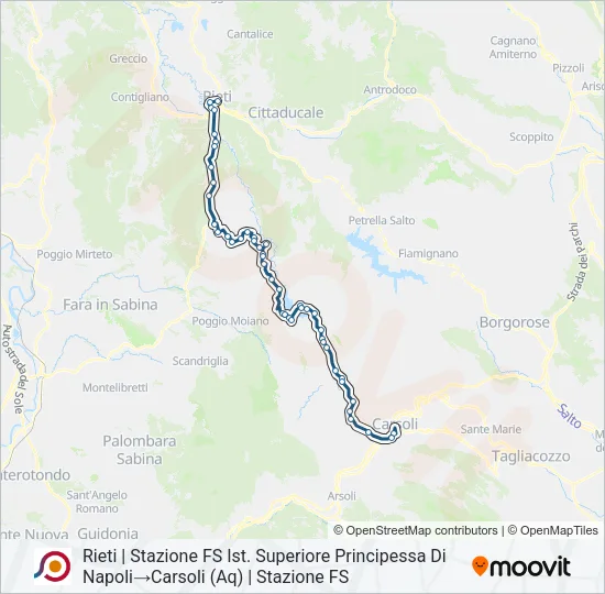 COTRAL Bus Line Map