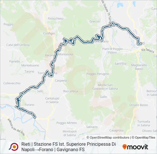COTRAL Bus Line Map