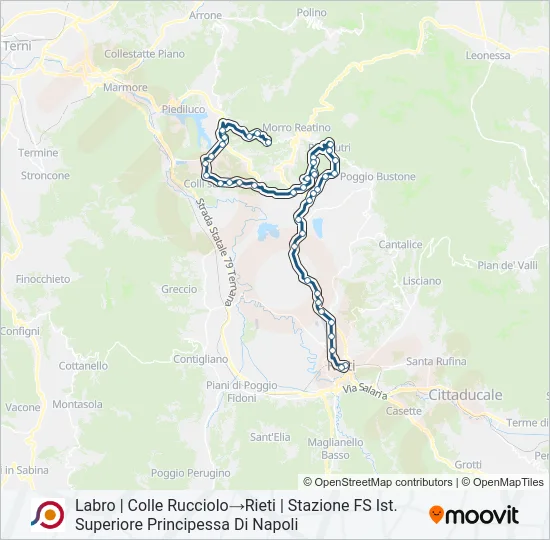 COTRAL Bus Line Map