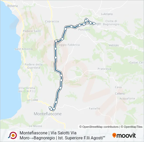 COTRAL Bus Line Map
