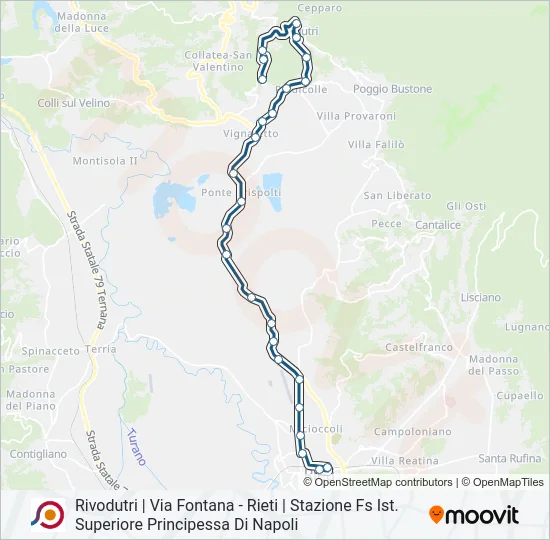 COTRAL Bus Line Map