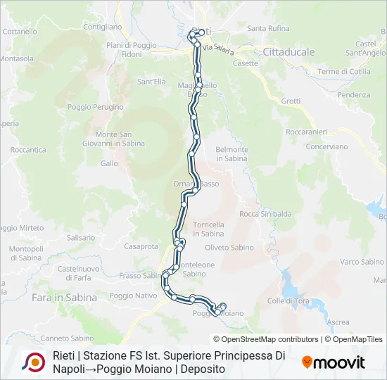 COTRAL Bus Line Map