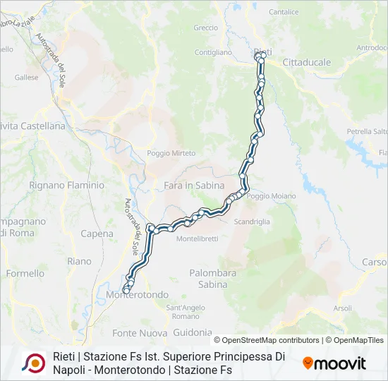 COTRAL Bus Line Map