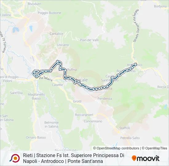 COTRAL Bus Line Map