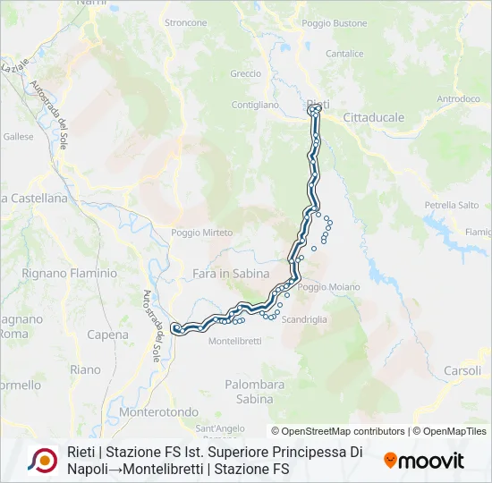 COTRAL Bus Line Map