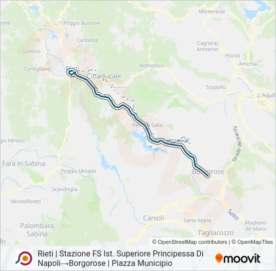 COTRAL Bus Line Map