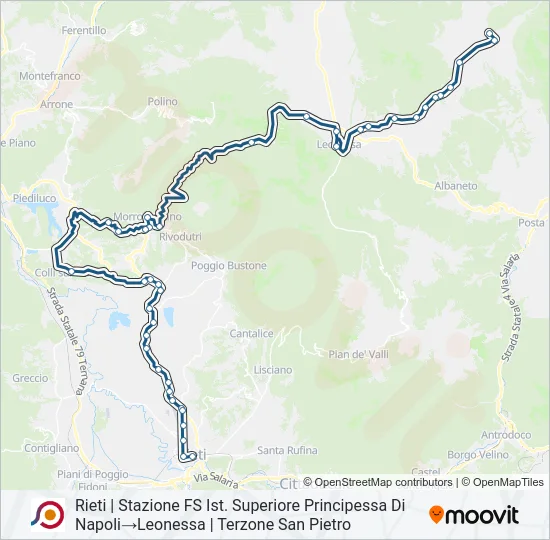 COTRAL Bus Line Map