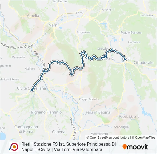 COTRAL Bus Line Map