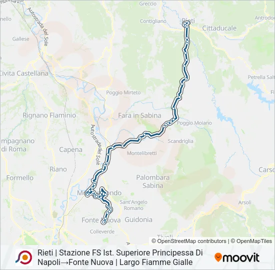 COTRAL Bus Line Map